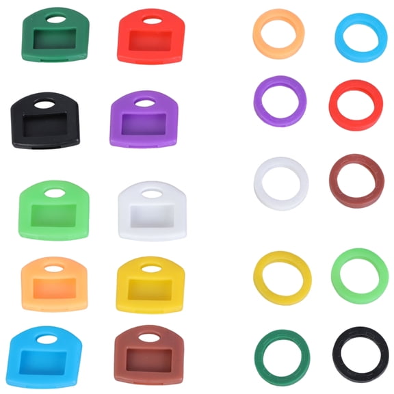Sinyiin Colorful Silicone Key Caps Cover For House Car & Luggage Easy Key Identification