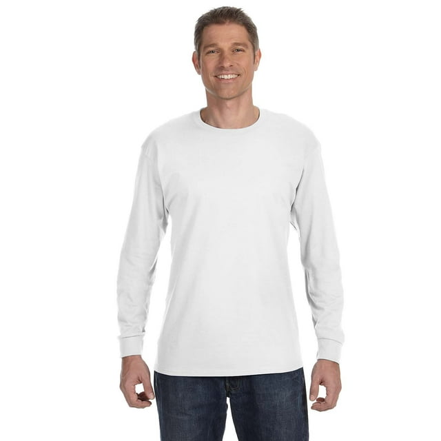 Hanes Unisex 6.1 oz. Tagless Long-Sleeve T-Shirt - 5586