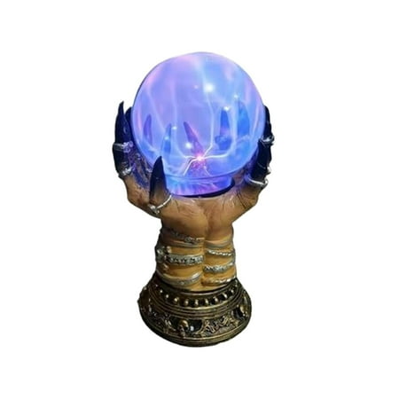 

Halloween Halloween Decor Halloween Glowing Witch Decor in the Witch Hand Flashing Halloween Decoration for Home Yshop Desktop Ornament Clearance!