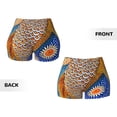 thumbnail image 5 of Lsque Colorful Dot Art Fish Pattern High Waisted Biker Shorts for Women-Tummy Control Fitness Athletic Workout Running Yoga Gym Shorts,Moisture-Wicking-Small, 5 of 9