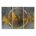 thumbnail image 1 of DesignArt Black and Gold Glam Abstract Large Wall Clock, 1 of 2