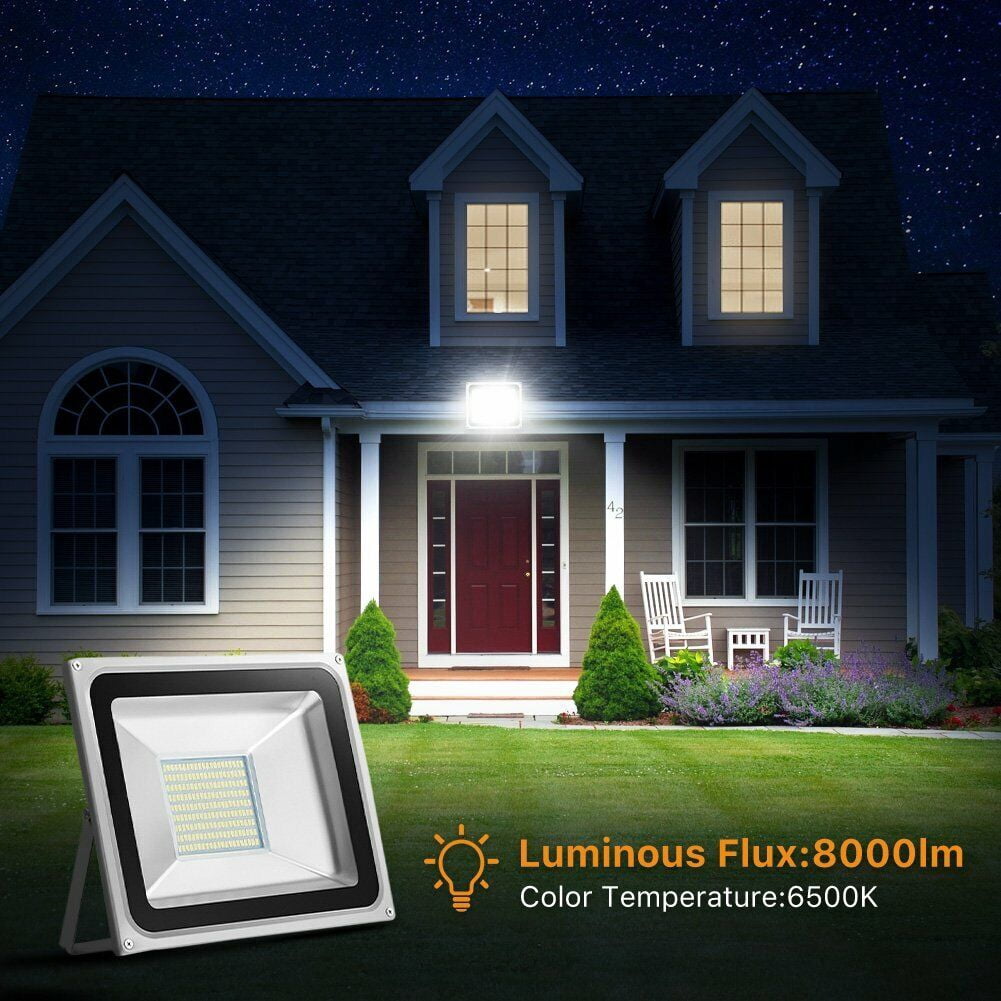10-1000Watt Bright LED Flood Light Cool White Ouoor Spotlight Garden Yard Lamp