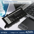 thumbnail image 6 of Huajiang Replacement Laptop Battery for Dell WY9DX, Rechargeable 42Wh Li-ion Battery for Dell Latitude 5420 5520, 6 of 10