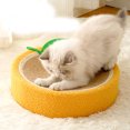 thumbnail image 1 of <p>Cat Scratch Bowl, Round Sisal Hemp Cat Scratcher Bed Precise Arrangement Orange Curved Design  For Family</p>, 1 of 8