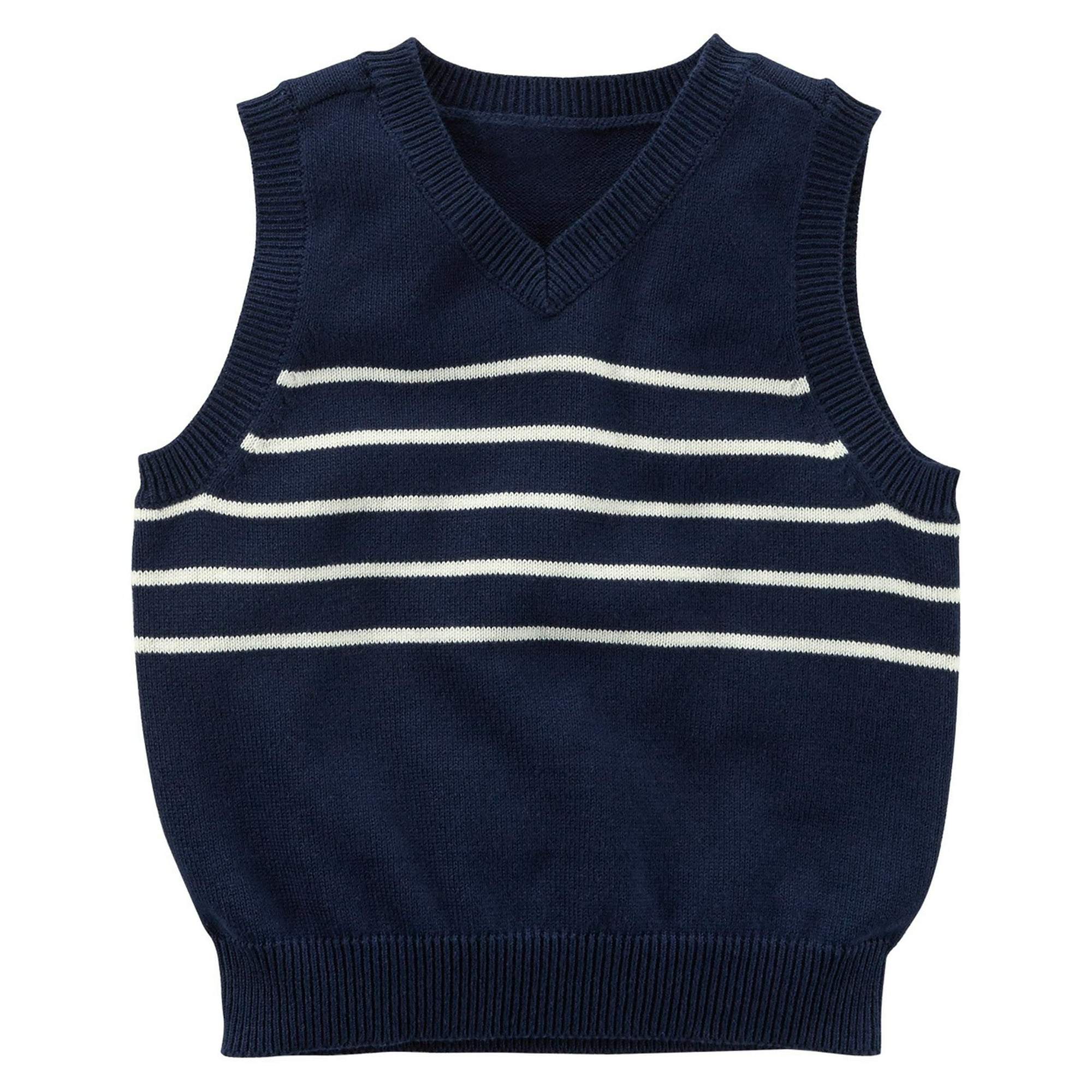 Carter s Baby Boys Sweater Vest Navy Stripe 18 Months