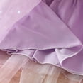 thumbnail image 4 of Avrnliq Purple Sparkly Kids Girls Tutu Skirt, Multi-Layered Tulle Princess Skirt with Satin Bow, Soft Elastic Waist Dress-Up Skirt for Girls Aged 2-10 Years,Size 3 T, 4 of 9