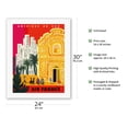 thumbnail image 2 of Amérique du Sud (South America) - Vintage Airline Travel Poster by Bernard Villemot c.1958 - Fine Art Rolled Canvas Print 20in x 26in, 2 of 4