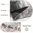 thumbnail image 6 of Round Rug 7Ft Washable Non-Slip, Black Cow Floral Circle Area Rugs for Living Room Bedroom, Grey Ombre Farmhouse Animals Indoor Floor Mats Carpet Runner for Home Decor Aesthetic, 6 of 8