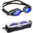 thumbnail image 1 of Swimming Goggles Anti Fog Shatterproof UV Protection, Silicone Nose Clip Swimming Goggles Suit for Men Women Kids, 1 of 7