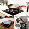 thumbnail image 4 of Evjurcn Silicone Splatter Screen Foldable Grease Splash Guard Oil Splatter Guard Dishwasher Safe for 10/11/12 Inch Frying Pan, 4 of 10