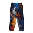 thumbnail image 3 of Lsque Cosmic Dog Starry Night Print Women's Pajama Pants, Lounge Pant - Comfortable Home Wear,Elastic Waistband, Stylish Design-XX-Large, 3 of 9