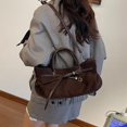 thumbnail image 3 of SPEKSEE Women’s Vintage Faux Suede Shoulder Bag, Slouchy Hobo Crossbody Bag for Work Travel, Retro Brown Purse for Fall, 3 of 7