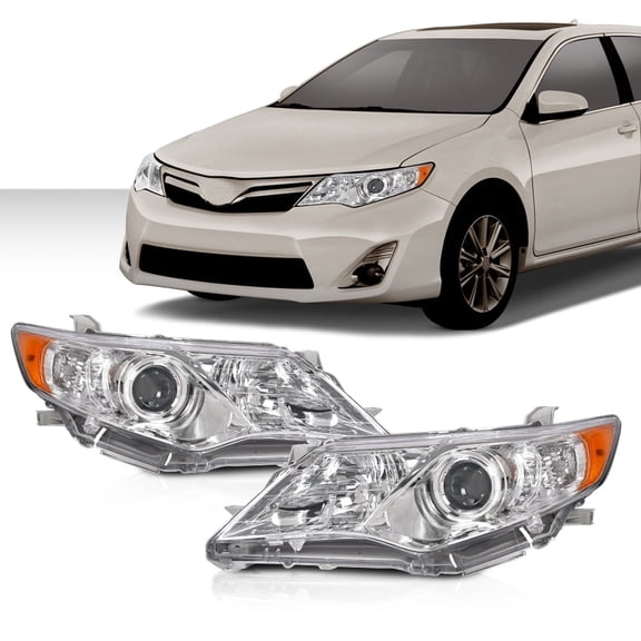 Headlights Headlamp Assembly Fit for Toyota Camry L/Le/Xle 2012-2014 Projector Headlamps LH RH Pair (Not Fit SE/SE Sport) 8111006800