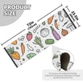 thumbnail image 5 of Yayeee Runner Rug for Bedroom 2'x6' Machine Washable Hallway Non Slip Mat, Purple Vegetables Pattern, 5 of 8
