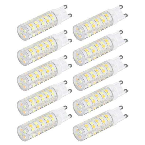 Bulbo LED G9, Bombilla LED G9 DE ALIMENTACIÓN DE ALIMENTACIÓN DE G9 SAFE DE CERÁMICA DE AHORRO DE ENERGIA 10 PIZAS PARA LAMPARAS DE TECTO