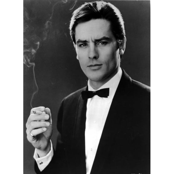 Alain Delon smoking Photo Print (8 x 10)