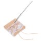 thumbnail image 5 of unbranded Pluma De Decorativa Para Banquete Con Base Escritorio Resistente Acero Y Lino, 5 of 8