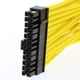 thumbnail image 3 of 24 Pines PSU PC Fuente De Alimentación Cable De Extensión Cable De Extensión 30 Cm Amarillo Yotijar Cable de extensión de alimentación de 24 pines, 3 of 8
