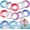 Cool Color, variant on 12 Pack Inflatable Pool Float Tube 31.5 Inch Glitter Swim Tubes Rings Confetti Water Tube Colorful Swimming Pool Floats Toys for Outdoor Summer Beach Supplies(Cool Color)