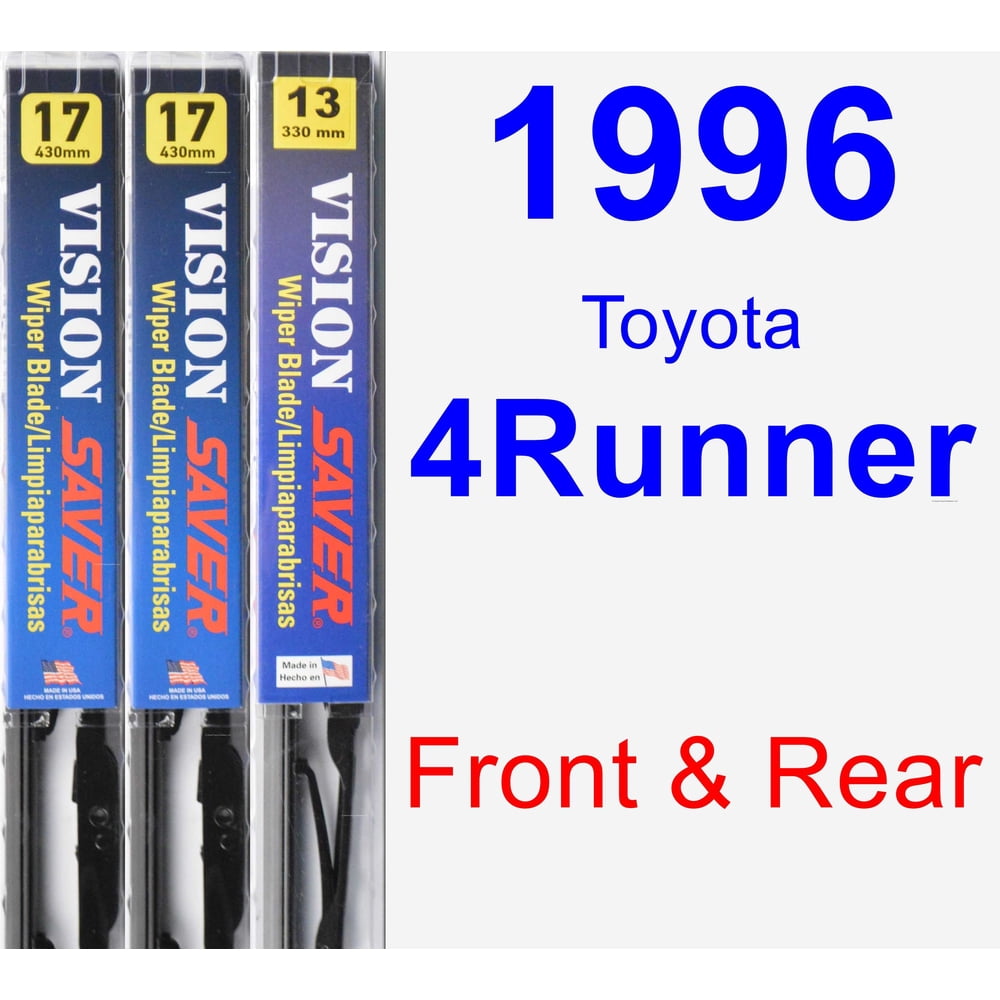 1996 Toyota 4Runner Wiper Blade Set/Kit (Front & Rear) (3 Blades) - Vision Saver - Walmart.com ...
