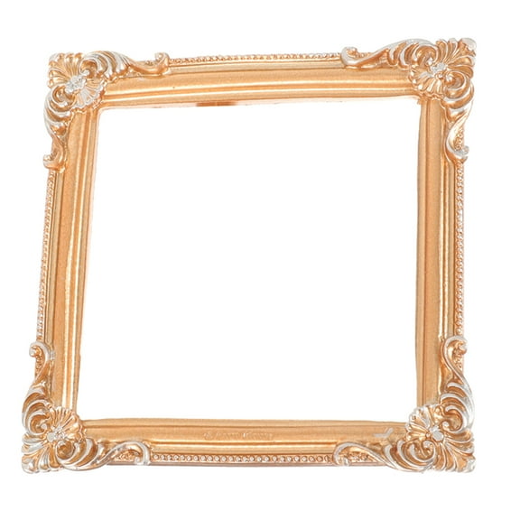 Mini Photo Frame Ornaments for Crafts Vintage Frames Golden
