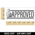 thumbnail image 2 of Approved Thumbs Up Self-Inking Rubber Stamp Ink Stamper for Business Office - Black Ink - Small 1-1/2 Inch, 2 of 7