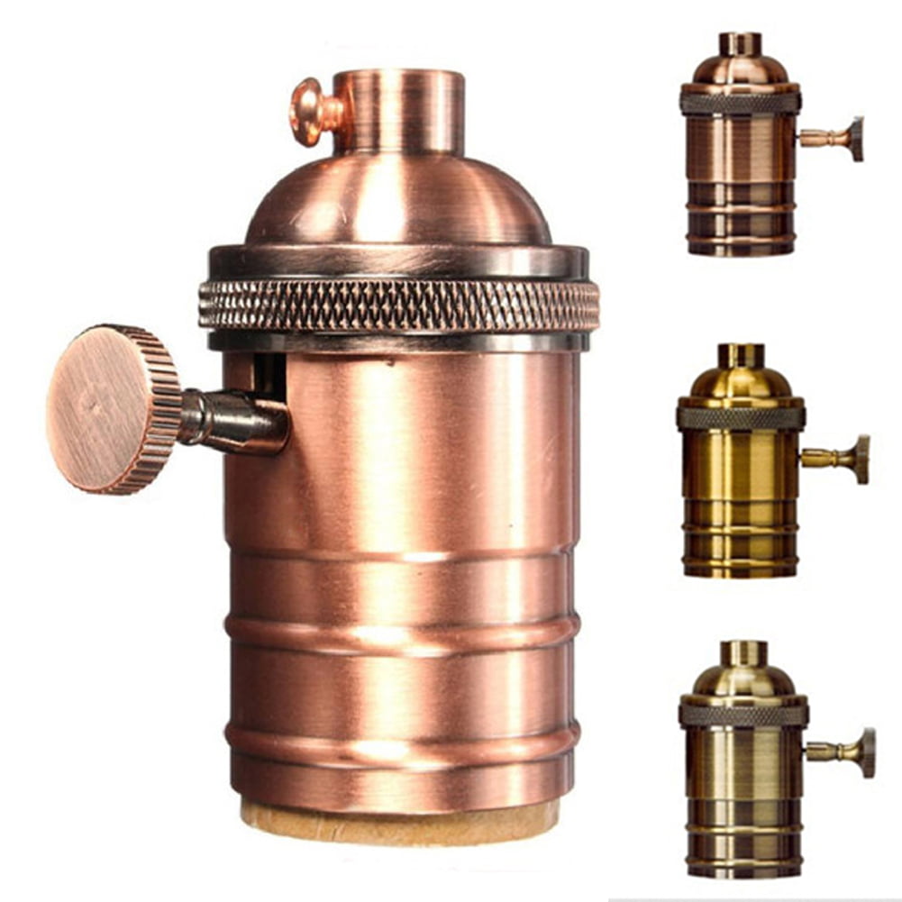 ES E27 Brass & Bronze Lamp/Bulb Holder Ideal for Vintage Edison Filament Bulbs 