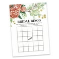 thumbnail image 2 of Inkdotpot CardsFor Bridal Wedding Shower Bachelorette Party Bulk Blank Square Fill In Gift Ideas 50FloralBingoGame, 2 of 7