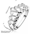 thumbnail image 3 of Sterling Silver Plated Fashion Ring Women Crown B132, 3 of 8