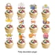 thumbnail image 4 of Advancent 12 piezas de decoraciones para pastel de conejo y pollo para fiesta de Pascua, bonitos dibujos animados de conejo, pollo, zanahoria Herramientas y accesorios para hornear, 4 of 6
