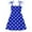 Blue, variant on Dresses for Toddler Girls Polka Dot Print Spaghetti Strap Casual Trendy Dress Size 18-24 Months