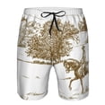 thumbnail image 3 of Sikiie Horse Rider In Field Print Men's Beach Shorts, High Elastic Quick-drying Shorts - with Drawstring and Slip Pockets, Suitable for Beach, Sports, Vacation-Small, 3 of 6