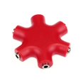thumbnail image 4 of 2PCS Mix Colors 3.5mm Snowflake Shape 5 Way Stereo Audio Splitter Jack Earphone Headphone Adapter, 4 of 10