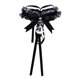 thumbnail image 2 of Collar Gargantilla de Encaje Cinta de Cuello Ajustable Choker con Colgante de Campanilla Accesorios de Disfraces de Halloween Cosplay Negro Sunnimix Lace Bowknot Colgante Gargantilla, 2 of 5