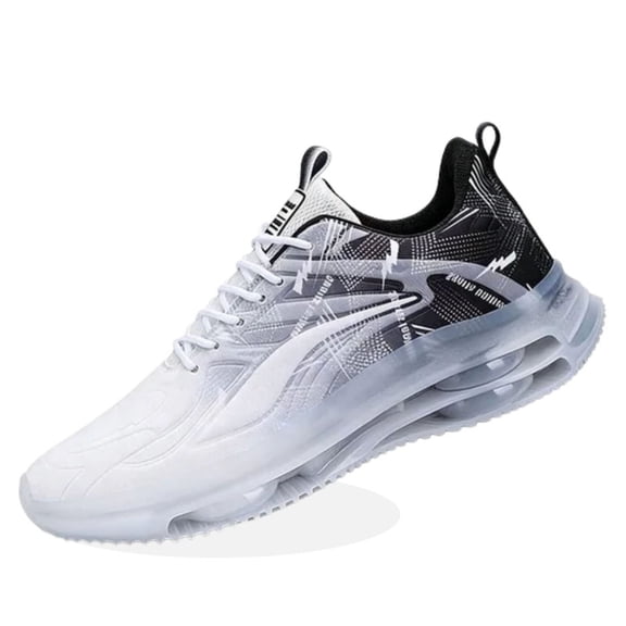 CHICVOMEY Running Shoes for Men Platform Thick Sole Non Slip Durable Shock Absorbing Air Cushion Breathable Lightweight for Summer Daily Walking & Running Unisex