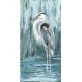 thumbnail image 2 of DeRice, Julie 9x14 Gold Ornate Wood Framed with Double Matting Museum Art Print Titled - Standing Still Heron II, 2 of 4