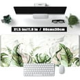 thumbnail image 2 of Green Tropical Leaves Desk Mat XL Large Gaming Mouse Pad Green Sage Plant Laptop Keyboard Mouse Mat Office Supplies Desk Decor Accessories for Women, Desk Mats Pads on top of Desks, 31.5x11.8 in, 2 of 6