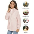 thumbnail image 3 of ZHENWEI Women's Waterproof Rain Jackets Lightweight Packable Raincoats Outdoor Hooded Windbreaker with Pockets, 3 of 6