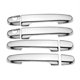 thumbnail image 1 of Door Handle Cover Trim Silver Exterior Accessories with 2 Keyholes for Toyota Hilux Vigo 2005-2014, 1 of 3