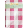 thumbnail image 6 of Newbridge Pink Pastel Easter Farmhouse Check Vinyl Tablecloth With Flannel Backing, Spring Gingham Flannel Backed Vinyl Tablecloth, 52" x 52" Square, Pink, 6 of 7