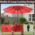 thumbnail image 5 of Pure Garden 10FT Patio Umbrella - Auto Tilt and Vented Canopy (Terracotta), 5 of 10