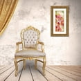 thumbnail image 3 of Vassileva, Silvia 12x24 Gold Ornate Wood Framed with Double Matting Museum Art Print Titled - Coral and Emerald Garden I Panel II, 3 of 4