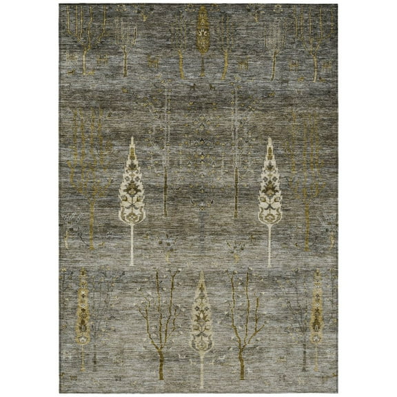 Dalyn Rugs Machine Washable Indoor/Outdoor Chantille Pewter 2'6" x 3'10" Rug