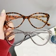 thumbnail image 4 of Joernso Blue Light Blocking Glasses Unisex Clear View Kitty Eye Shape Frame Strong Hinge Smooth Transparent with Rim Eye Clear Bluelight Glasses Spectacles, 4 of 8