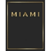 CONTEMPORARY INTERIOR STYLING Miami: Gold and Black Decorative Book - Perfect for Coffee Tables, End Tables, Bookshelves, Interior Design & Home Staging Add Bookish Style to Your Home- Miami (Paperback)