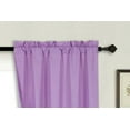 thumbnail image 6 of Set of 2 panels persian collection matte finish Not shiny LIlac solid blackout with rod pocket foam lined window curtain drape R64 84 length, 6 of 6