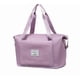 thumbnail image 1 of Folding Travel Bag, Luggage Bag, Expandable Travel Duffel Bag, Dry Wet Separated Gym Tote Bag (Light purple), 1 of 4