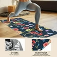 thumbnail image 4 of Pioneer Flower Floral Print Pattern Hot Yoga Mat Towel Non Slip for Hot Yoga - Quick-Drying Yoga Mat Cover with 4 Corner Pockets with Travel Bag - Hot Yoga Towel Non Slip 70"x26", 4 of 6