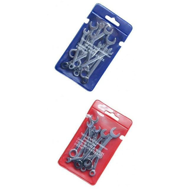 combinadas de 20 piezas 4-11 cabeza flexible, acero al cromo-vanadio forjado, duradero y con alto par de torsión Zulema Mini Llave Combinada