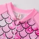 thumbnail image 3 of Traje de baño de una pieza para niños traje de baño de manga larga para niñas traje de baño de escamas de pescado de aguas termales para niñas, 3 of 6